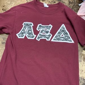 Alpha Xi Delta letter shirt